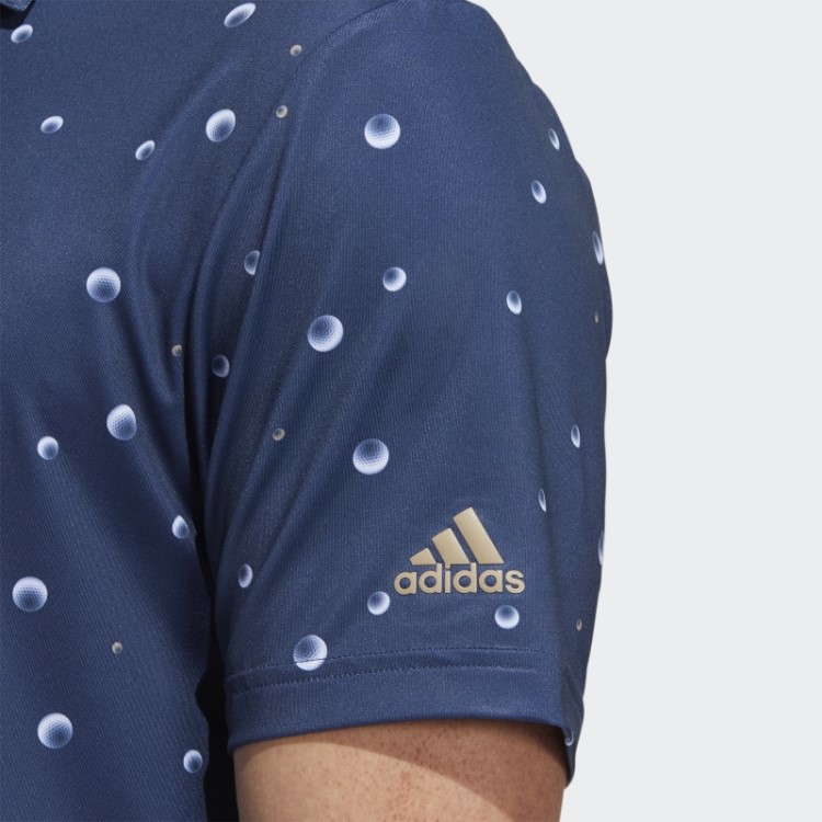 Adidas Ultimate365 Camisa Polo Com Estampa Allover Azul Marinho