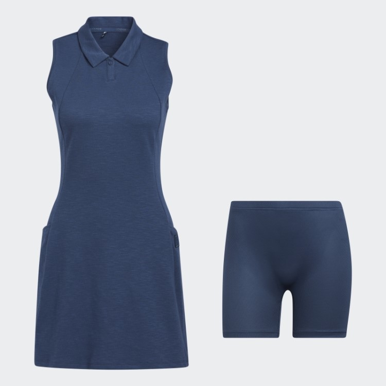 Vestido De Golfe Azul Marinho Adidas