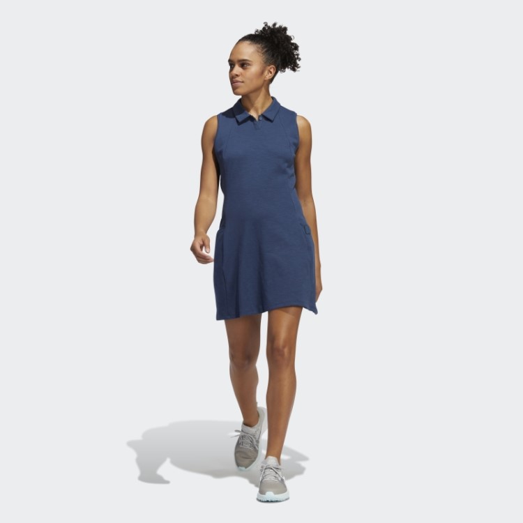 Vestido De Golfe Azul Marinho Adidas