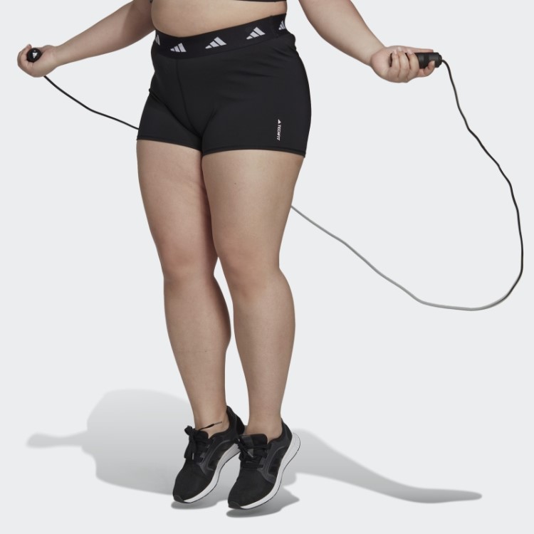 Leggings Curtas Techfit (tamanho Grande) Preto Adidas