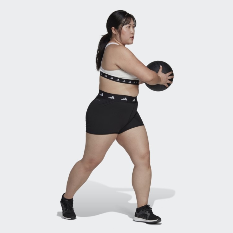 Leggings Curtas Techfit (tamanho Grande) Preto Adidas