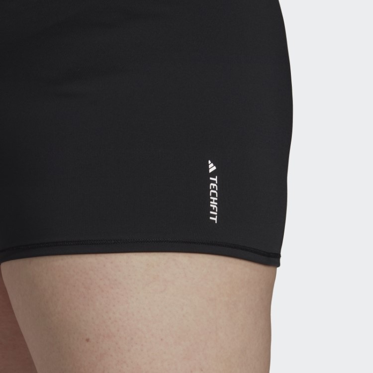 Leggings Curtas Techfit (tamanho Grande) Preto Adidas