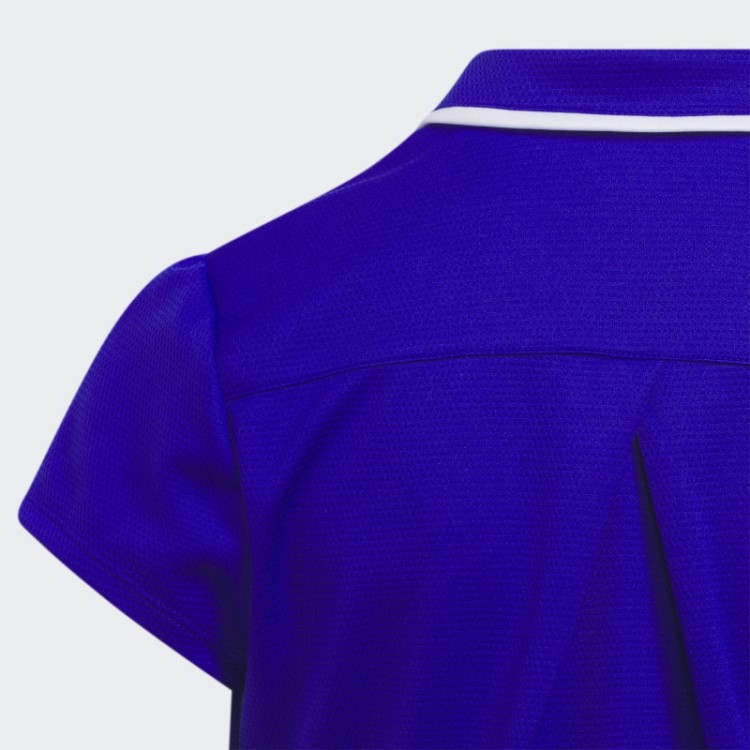 Elegante Camisa Polo Texturizada Azul Adidas
