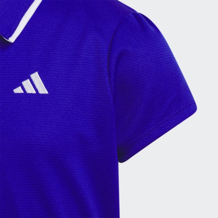 Camisa Polo Texturizada Azul Adidas Hot