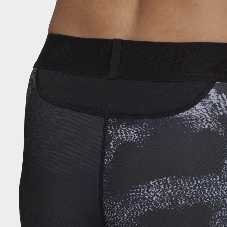 Meia-calça Longa Multicolorida Para Treino Com Estampa Allover Adidas Techfit