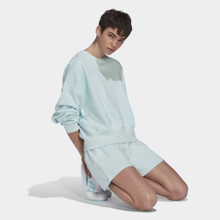 Moletom De Lã Azul Adicolor Essencial Adidas