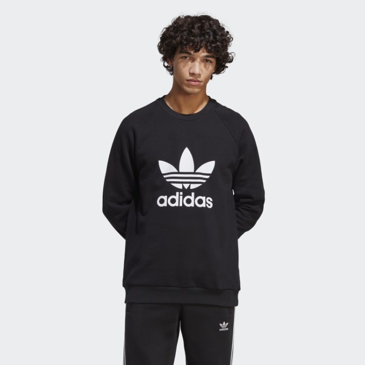 Moletom Gola Careca Adidas Adicolor Classics Preto