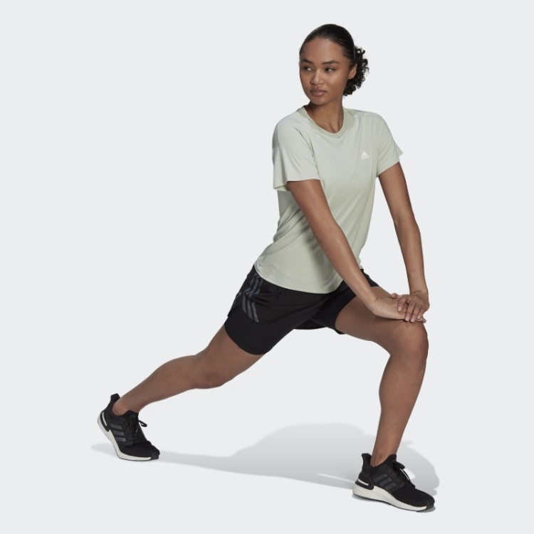Saia De Corrida Com As 3 Riscas Preta Run Icons Da Adidas