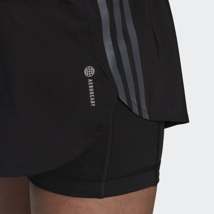 Saia De Corrida Com As 3 Riscas Preta Run Icons Da Adidas