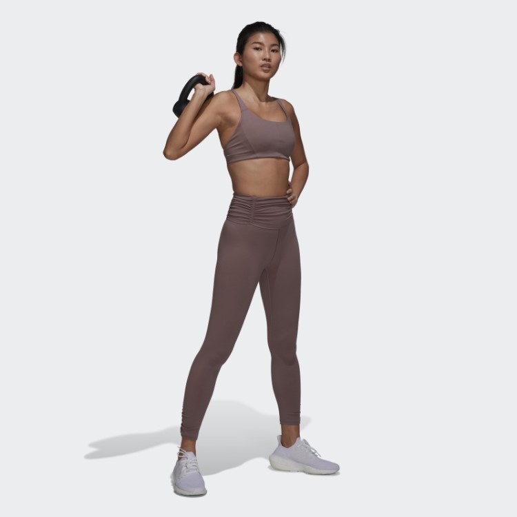 Estúdio De Ioga Roxo Reuniu Leggings 7/8 Adidas
