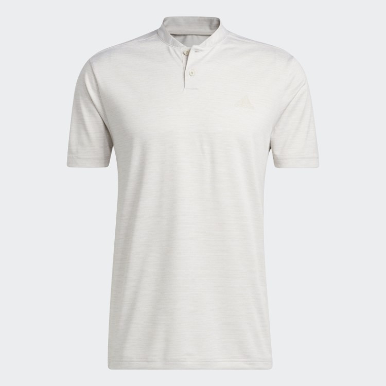 Camisa Polo Texturizada Com Listras Adidas