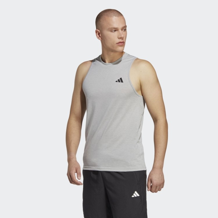 Regata De Treino Adidas Train Essentials Cinza Médio