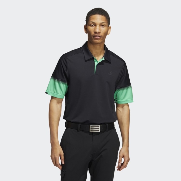 Declaração De Conteúdo Reciclado Heat.rdy Camisa Polo Preta Adidas