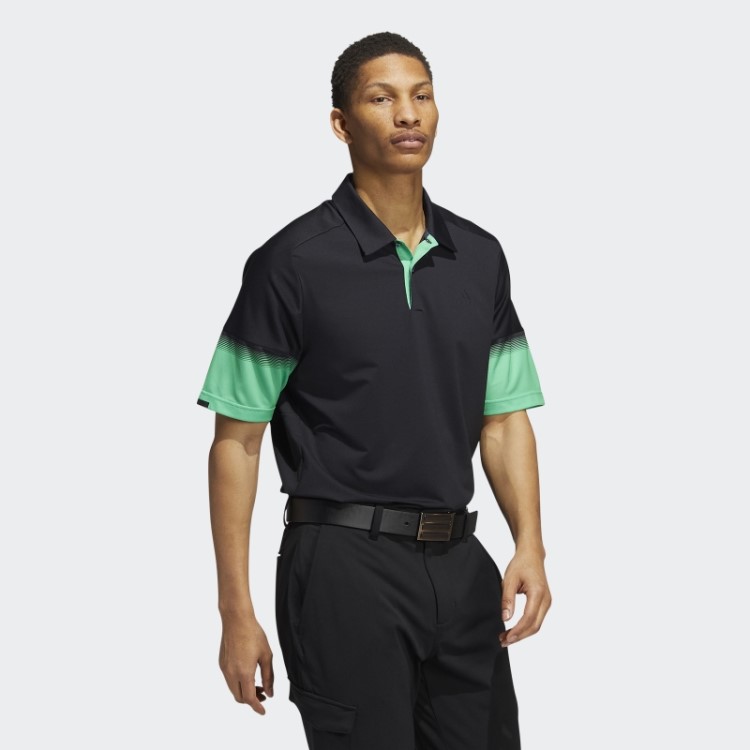 Declaração De Conteúdo Reciclado Heat.rdy Camisa Polo Preta Adidas