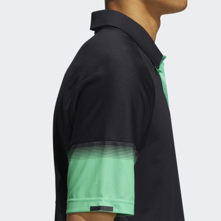 Declaração De Conteúdo Reciclado Heat.rdy Camisa Polo Preta Adidas