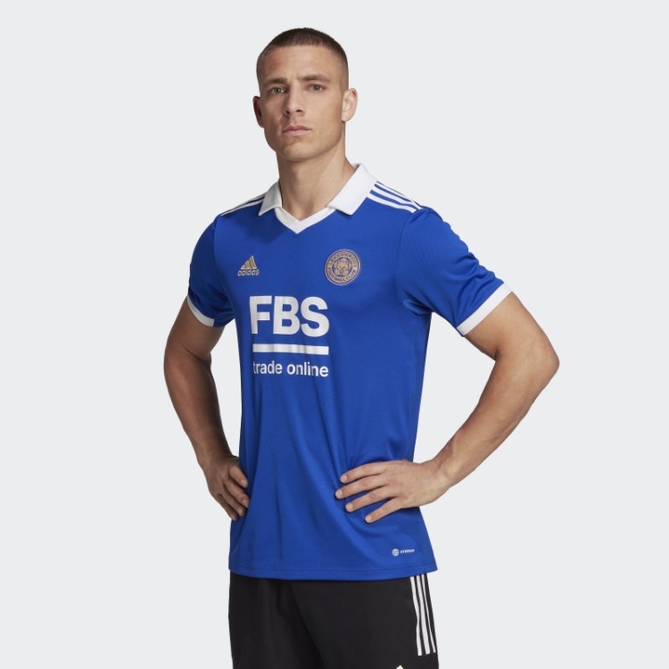 Camisa Principal Do Leicester City Fc 22/23 Azul Negrito Adidas