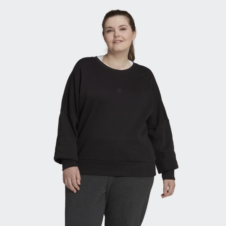 Moletom De Lã Adidas Preto All Szn (tamanho Grande)