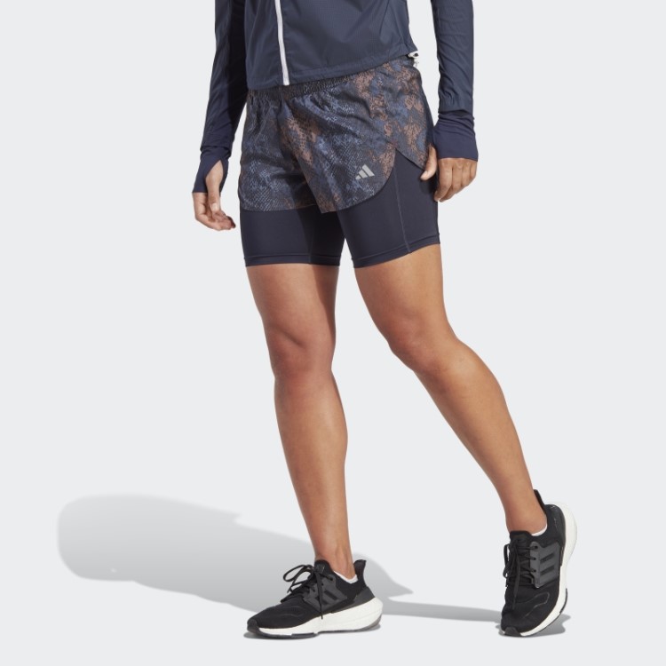 Bermuda Run Fast 2 Em 1 Preto Adidas