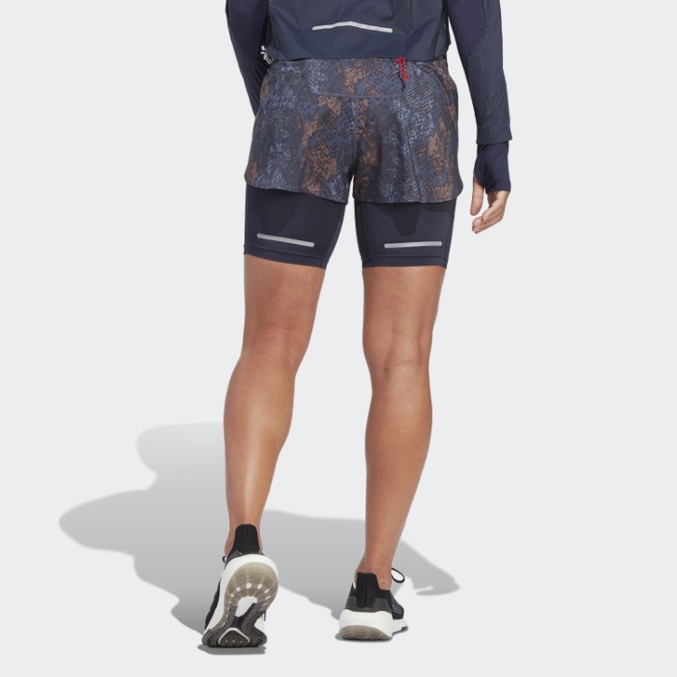 Bermuda Adidas Run Fast 2 Em 1 Preto