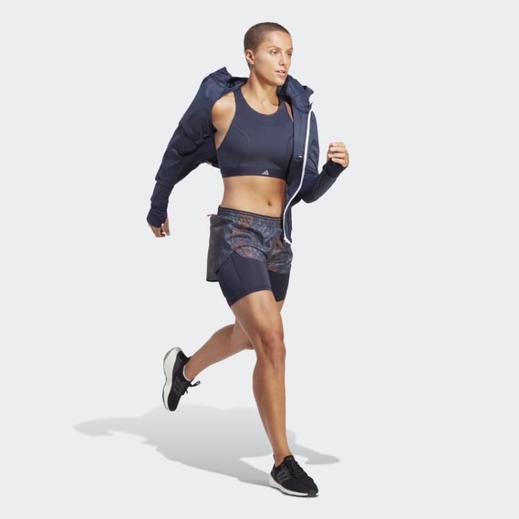 Bermuda Adidas Run Fast 2 Em 1 Preto