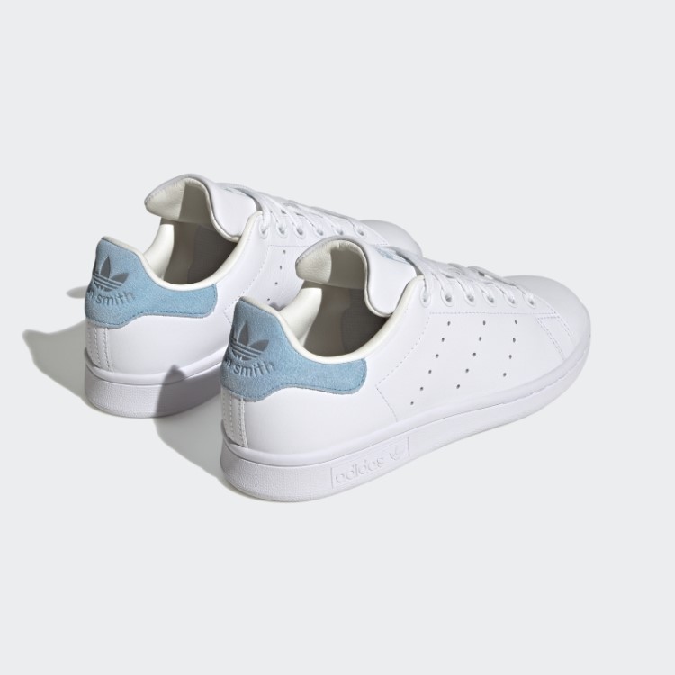 Elegantes Sapatos Azuis Adidas Stan Smith