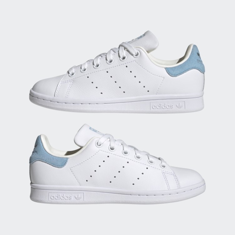 Elegantes Sapatos Azuis Adidas Stan Smith