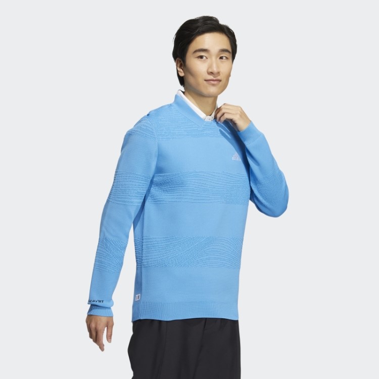 Moletom Gola Careca Azul Adidas Made To Be Remade