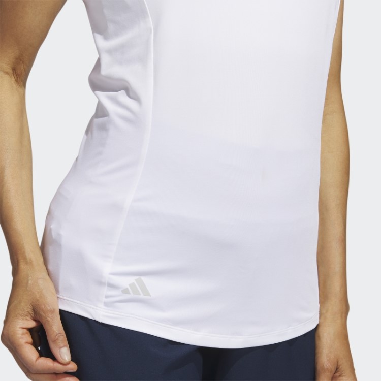 Camisa Polo Branca Adidas Sem Mangas Racerback