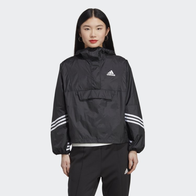 Anoraque Com Capuz Preto Adidas Wind.rdy
