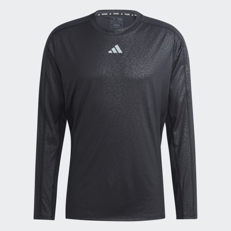Top De Treino Manga Longa Com Estampa Pu Preto Adidas