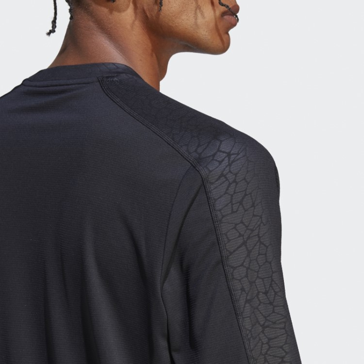 Top De Treino Manga Longa Com Estampa Pu Preto Adidas