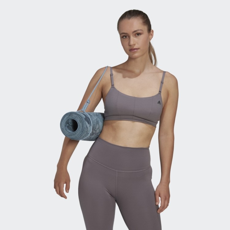 Sutiã Adidas Yoga Studio Light-support Trace Grey