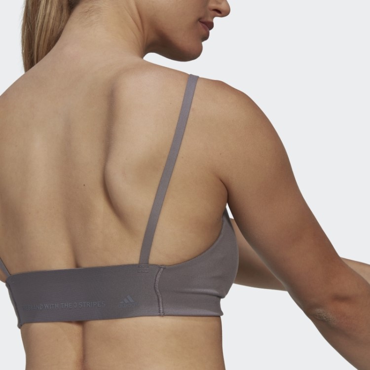 Sutiã Adidas Yoga Studio Light-support Trace Grey