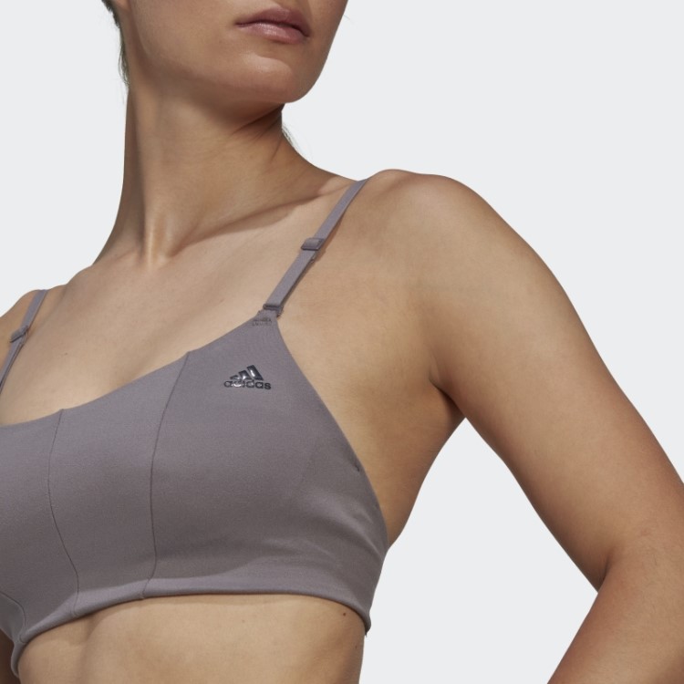 Sutiã Adidas Yoga Studio Light-support Trace Grey