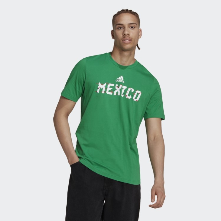 Camiseta Adidas Verde Copa Do Mundo 2022 México
