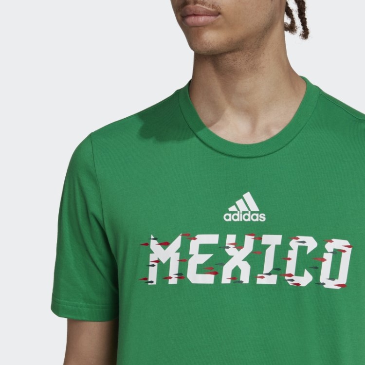 Camiseta Adidas Verde Copa Do Mundo 2022 México