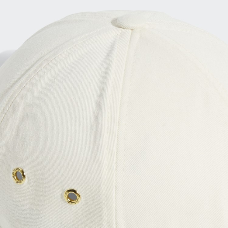 Chapéu Mini Logo Adidas Branco Relaxado