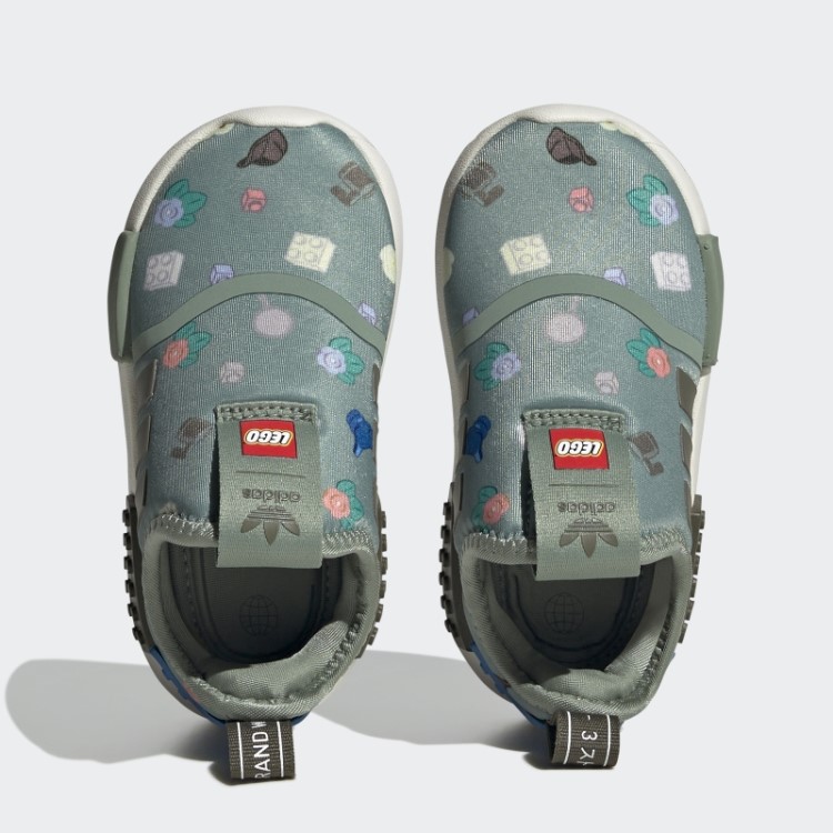 Adidas Nmd 360 X Lego Sapatos Verde Prata