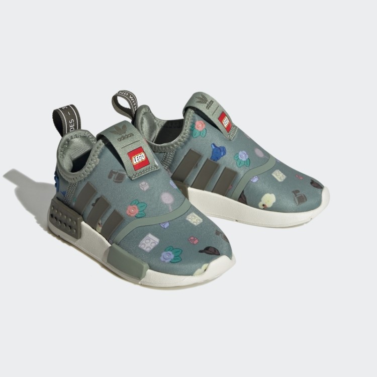 Adidas Nmd 360 X Lego Sapatos Verde Prata