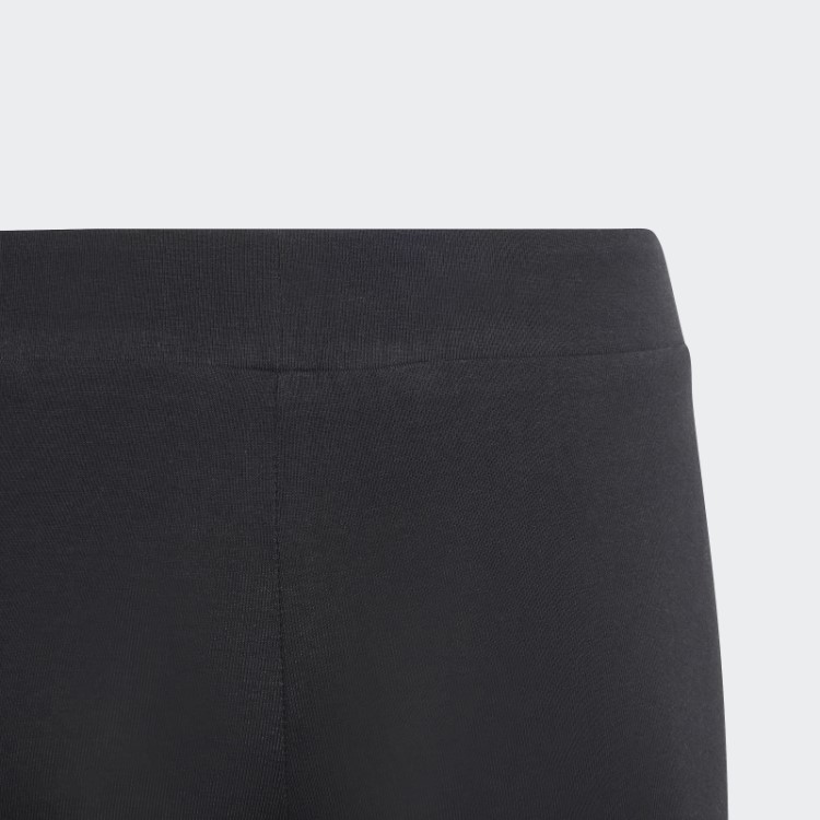 Legging Preta De Algodão Com Logo Grande Adidas Essentials