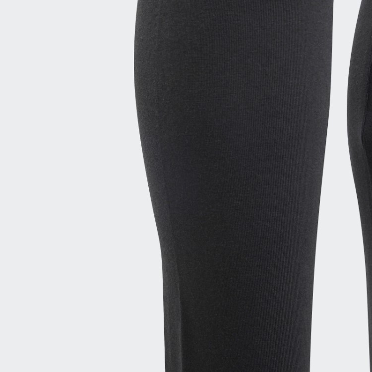 Legging Preta De Algodão Com Logo Grande Adidas Essentials