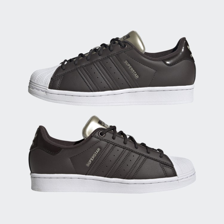 Tênis Adidas Superstar Marrom Noturno
