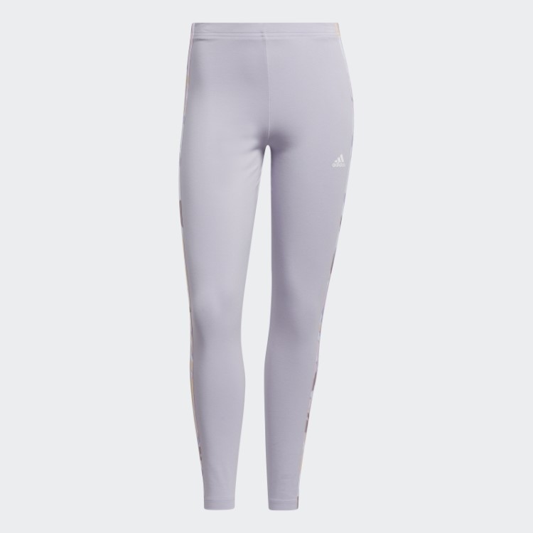 Leggings De Jérsei único De Cintura Alta Adidas Essentials Silver Dawn