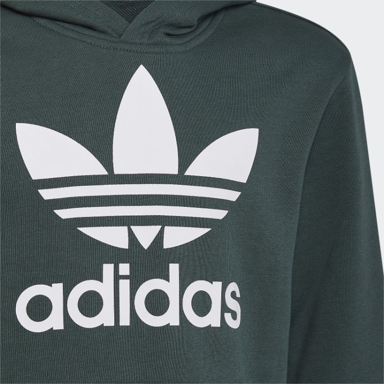 Moletom Verde Mineral Adidas Trefoil