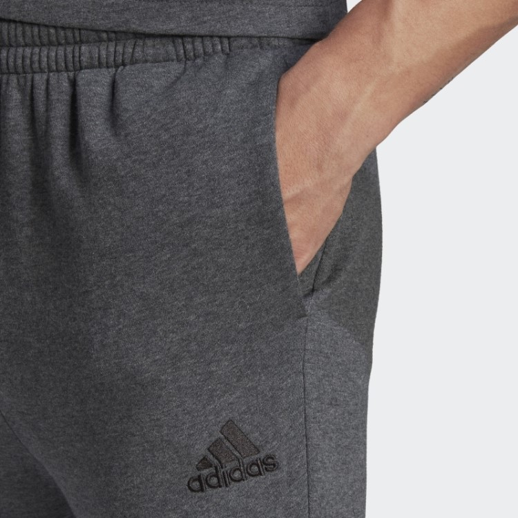Calças Cônicas Regulares De Lã Cinza Escuro Urze Essenciais Adidas