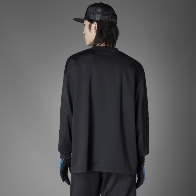 Versão Azul Moletom Goleiro Tripulação Adidas Preto