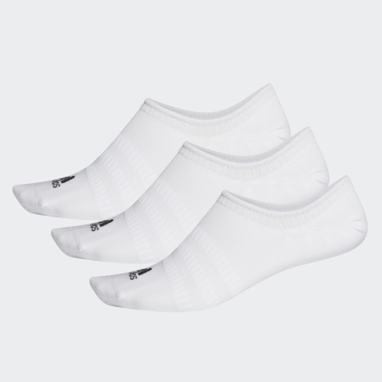 Meias Invisíveis - 3 Pares Branco Adidas