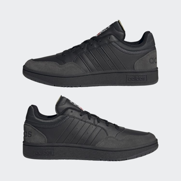 Aros Preto Adidas 3.0 Estilo De Vida Basquete Baixo Clássico Sapatos Vintage