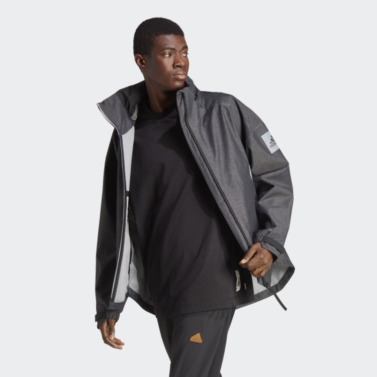 Jaqueta Jeans Adidas Myshelter Rain.rdy Preta