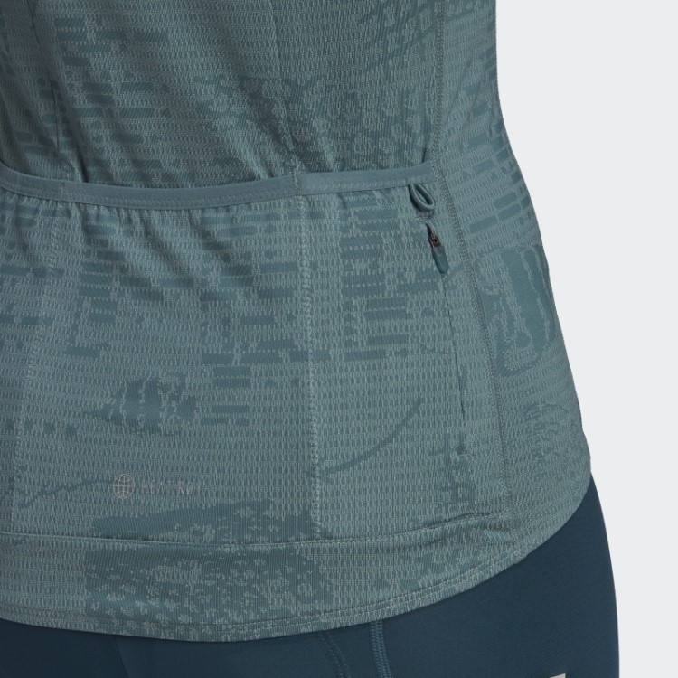 Camisa De Ciclismo De Manga Curta The Parley Hazy Esmeralda Adidas